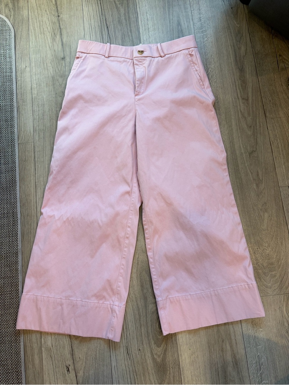 Spanx Stretch Twill Wide Leg Supersmooth Pants XL Pale Pink